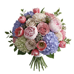 Floral bouquet, pastel colors
