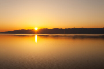 sunset at Lake Baikal, Siberia
