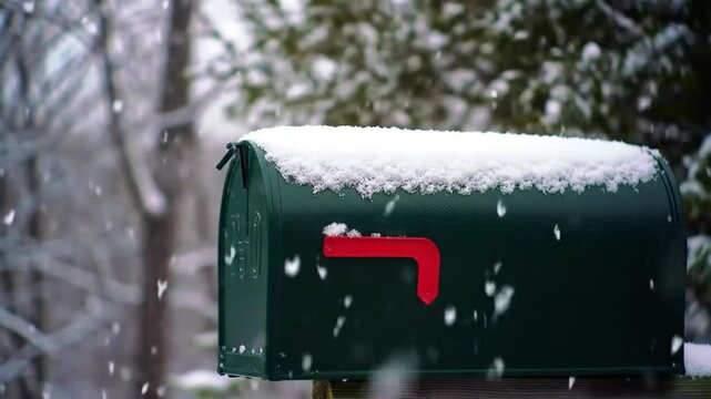 mailbox in snow