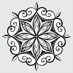  Vector doodle mandala . Ornamental luxury mandala Mandala Line Illustration . various mandala . Mandala Pattern Designs . Henna mandala. Mehndi style. Decorative pattern in oriental style.