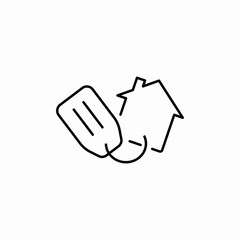 real estate tag purchase icon vector