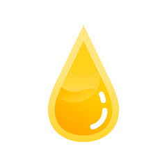 Yellow oil drop icon vector design