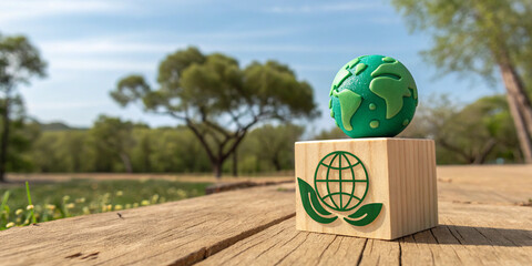 A Green Concept Illustrating Net Zero Carbon Neutrality for Environmental Awareness