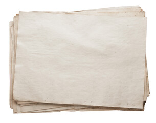 Vintage Stacked Blank Paper Sheets Background