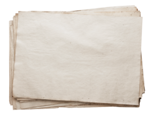 Vintage Stacked Blank Paper Sheets Background