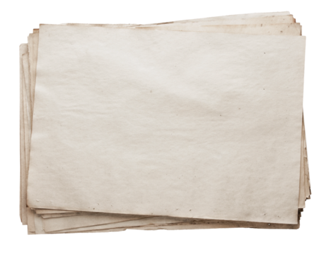 Vintage Stacked Blank Paper Sheets Background