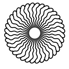 abstract flower pattern