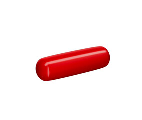 3D Red blue minus symbol with a modern, sleek and minimalistic design. 3d illustration