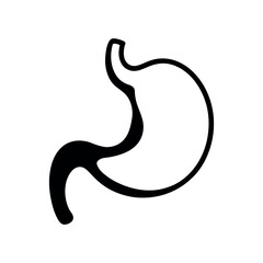 Stomach Minimal Silhouette Vector Art