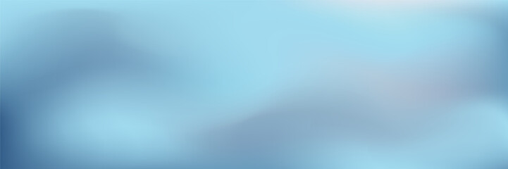 Abstract soft gradient background in shades of blue. Smooth blurry texture with flowing color transitions. Vector