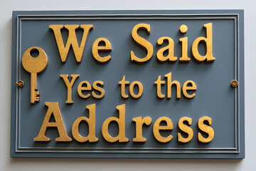 Obraz premium We Said Yes to the Address – Quilling Design