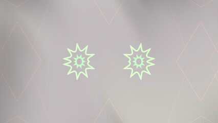 Abstract Background with Geometric Shapes and Starburst Accents for Creative Designs