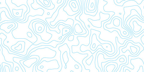 Abstract Blue Mapping Contour Texture with Soft Organic Lines and White Base.