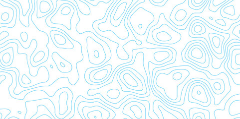Light Blue Abstract Topographic Mapping Lines for Seamless Artistic Background.
