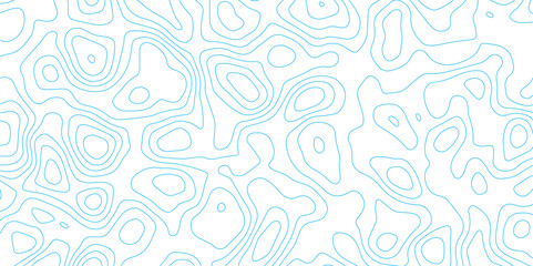 Topographic Mapping Lines in Light Blue with Minimal Clean Abstract Design.