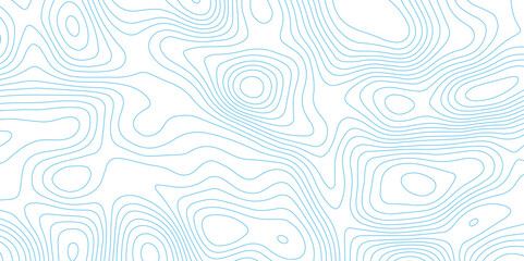 Abstract Light Blue Topographic Mapping Design on a Clean White Background.