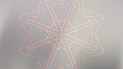 Abstract geometric kaleidoscope pattern with symmetrical lines design