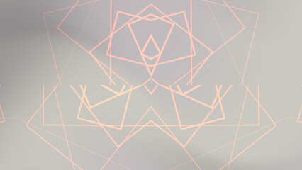 Abstract Geometric Lines Pattern with Muted Color Palette and Symmetry