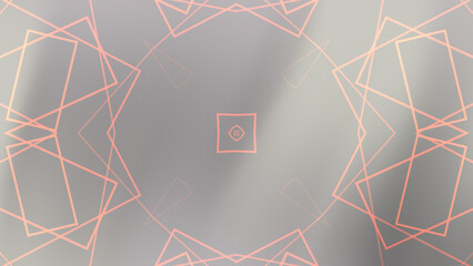 Abstract Geometric Pattern with Light Coral Lines on Gradient Gray Background