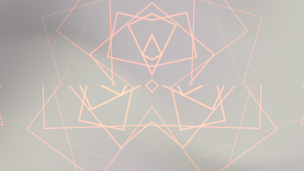 Abstract Geometric Pattern with Light Pink Lines on a Soft Gray Background