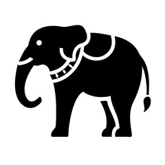 Obraz premium Elephant icon isolate 