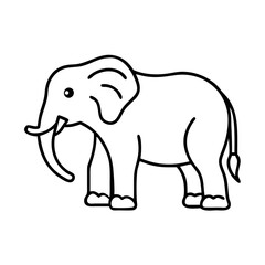 Fototapeta premium Elephant icon isolate 