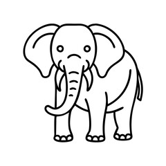 Fototapeta premium Elephant icon isolate 