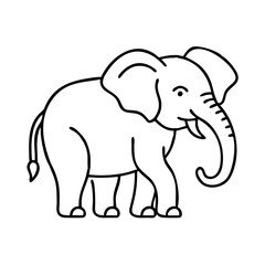 Fototapeta premium Elephant icon isolate 