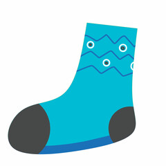 Vector illustration of socks, colorful cute socks, children's socks clipart