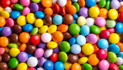 Obraz premium Colorful candy backdrop. Delicious sweets.