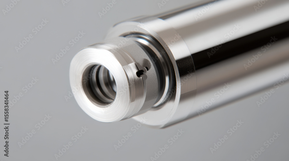 Poster high quality metallic component showcasing precision engineering and intricate design. this close up