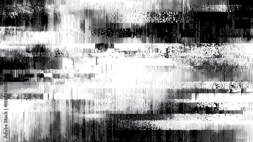 Poster abstract monochrome digital art depicting blurred lines and textures, creating a sense of motion