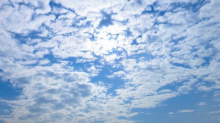 background, sky, blue, light, summer, nature, landscape, sunlight, bright, heaven, abstract, day, weather, sunny, white, climate, environment, fluffy, horizon, cloudy, air, sun, clear, pattern, spring