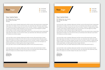 Abstract Corporate Business Style Letterhead Design Vector Template For Your Project. Simple And Clean Print Ready Design, Elegant Flat Design Vector Illustration.