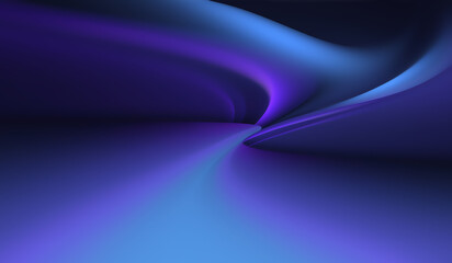 Abstract Background Featuring Smooth Purple Curves