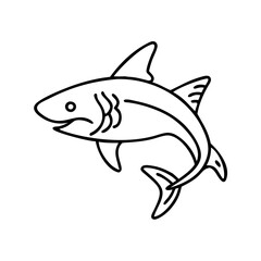 Fototapeta premium Shark icon isolated 