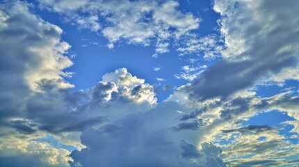 background, sky, blue, light, summer, nature, landscape, sunlight, bright, heaven, abstract, day, weather, sunny, white, climate, environment, fluffy, horizon, cloudy, air, sun, clear, pattern, spring
