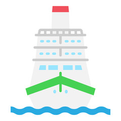 Cruise Ship Vessel Icon