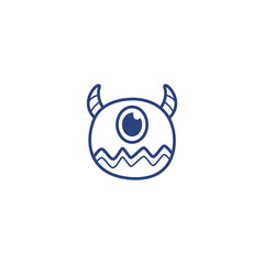 Monster character design vector illustration