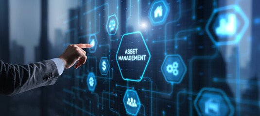 Asset management Business technology internet concept. Real Estate
