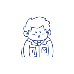 Kids people cartoon character design