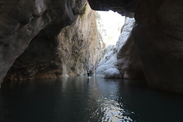 waterfall in the cave Göynük Canyon