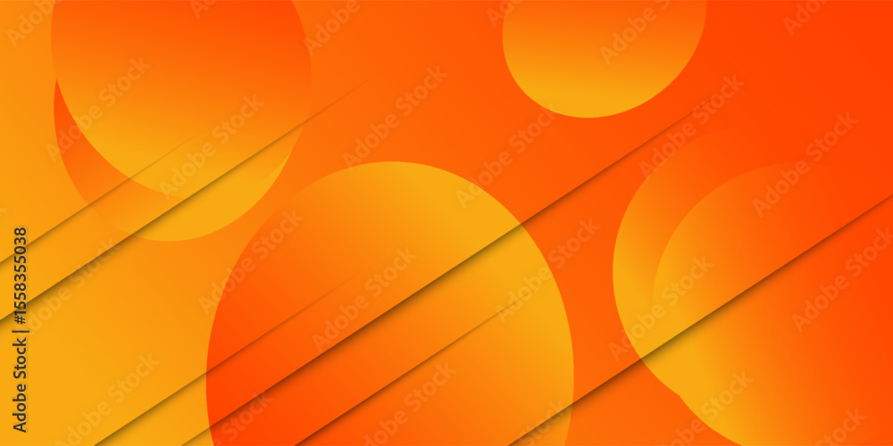 Aufkleber abstract orange and yellow gradient color background. dynamic shape composition. eps 10