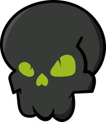 Fototapeta premium Variant of Cool and Scary Skull Illustration