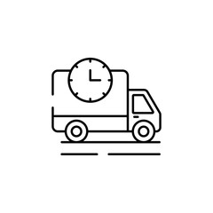 Fast Delivery icon design with white background stock illustration