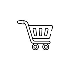 Shopping Cart icon design with white background stock illustration