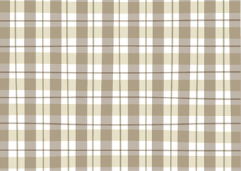 薄い茶色のシンプルなギンガムチェック柄(背景・壁紙)