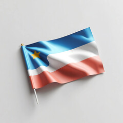 Waving Flag of the Republic of Komi National Symbol and Cultural Heritage