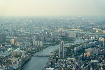 City views showcasing modern Japanese architecture