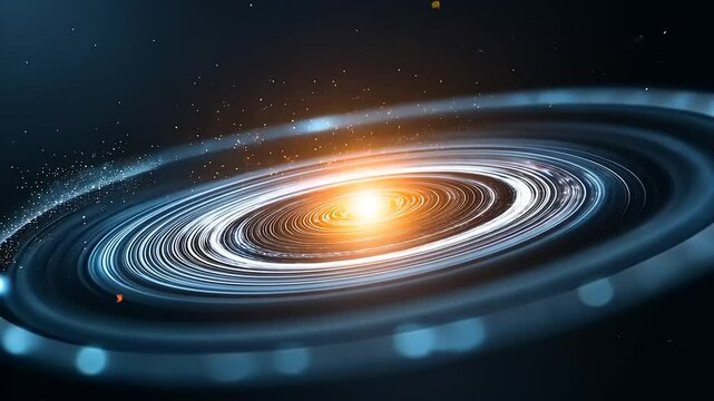 Abstract cosmic swirl of light and energy, a visually compelling design